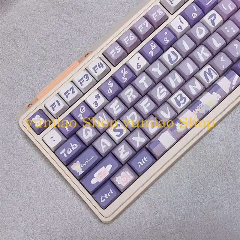 

587B 122 Клавиатуры Колпачки для клавиш PBT XDA Profile Сублимационные колпачки для клавиш с гортензией