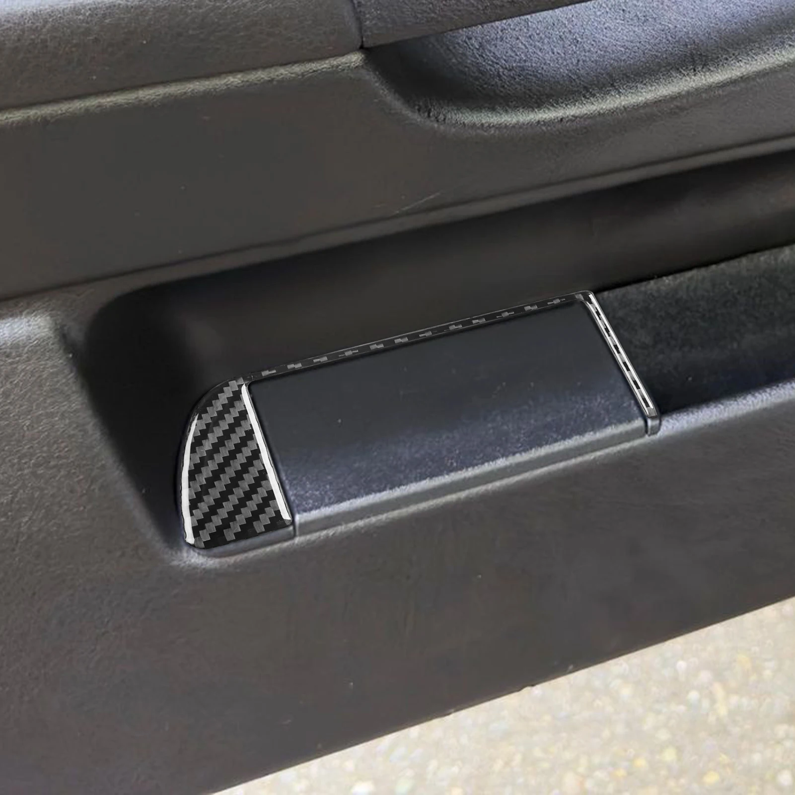 Real Carbon Fiber Car Accessories Driver Door Storage Frame Trim Cover Soft Sticker For BMW E36 3 Series/M3 1994 1995 1996 view 2