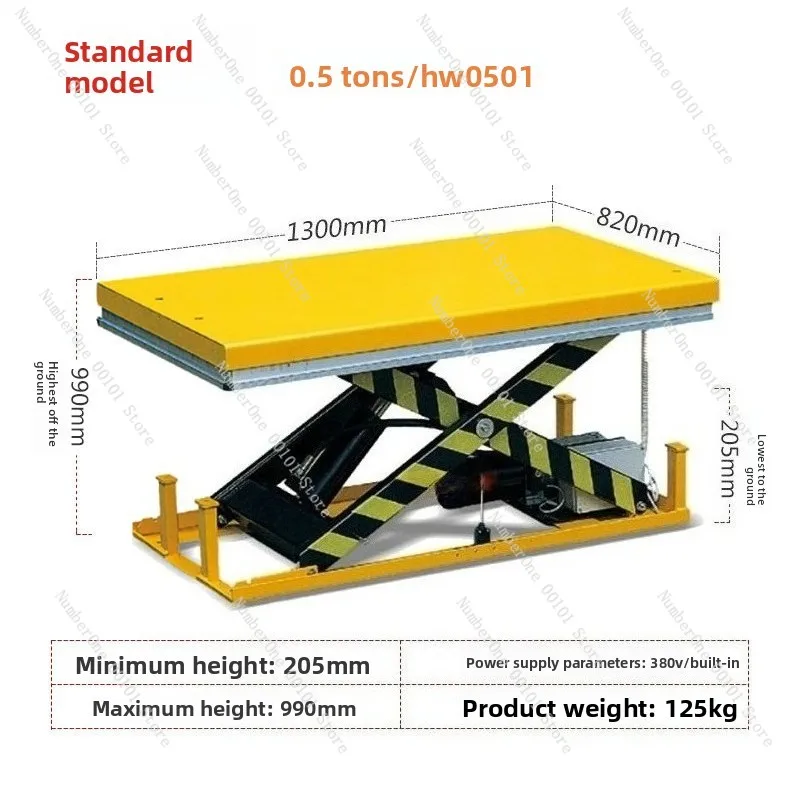 

Подъемный стол HW1002, электрический, стационарный, электрогидравлическая подъемная платформа