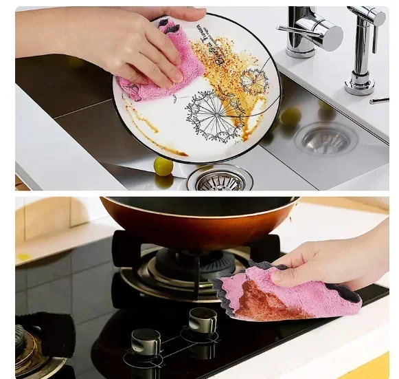 Dishcloth For Kitchen Kitchen Guangdong Stocked Microfiber Cleaning Cloths Towel Surprise Price