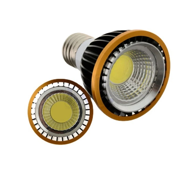 LED spot COB Spotlights PAR20 Bulb 220V 110V dimmable GU10 GU5.3 E27  9W 12W 15W bulb LED Lamps Warm/Pure/Cold White Spot light