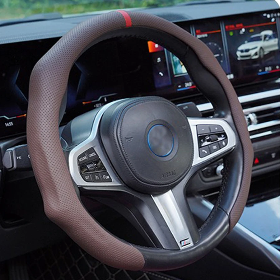 

Кожаный чехол-накладка NAPPA на руль автомобиля для Buick Excelle, Enclave, Regal, Encore: дышащий, стильный дизайн
