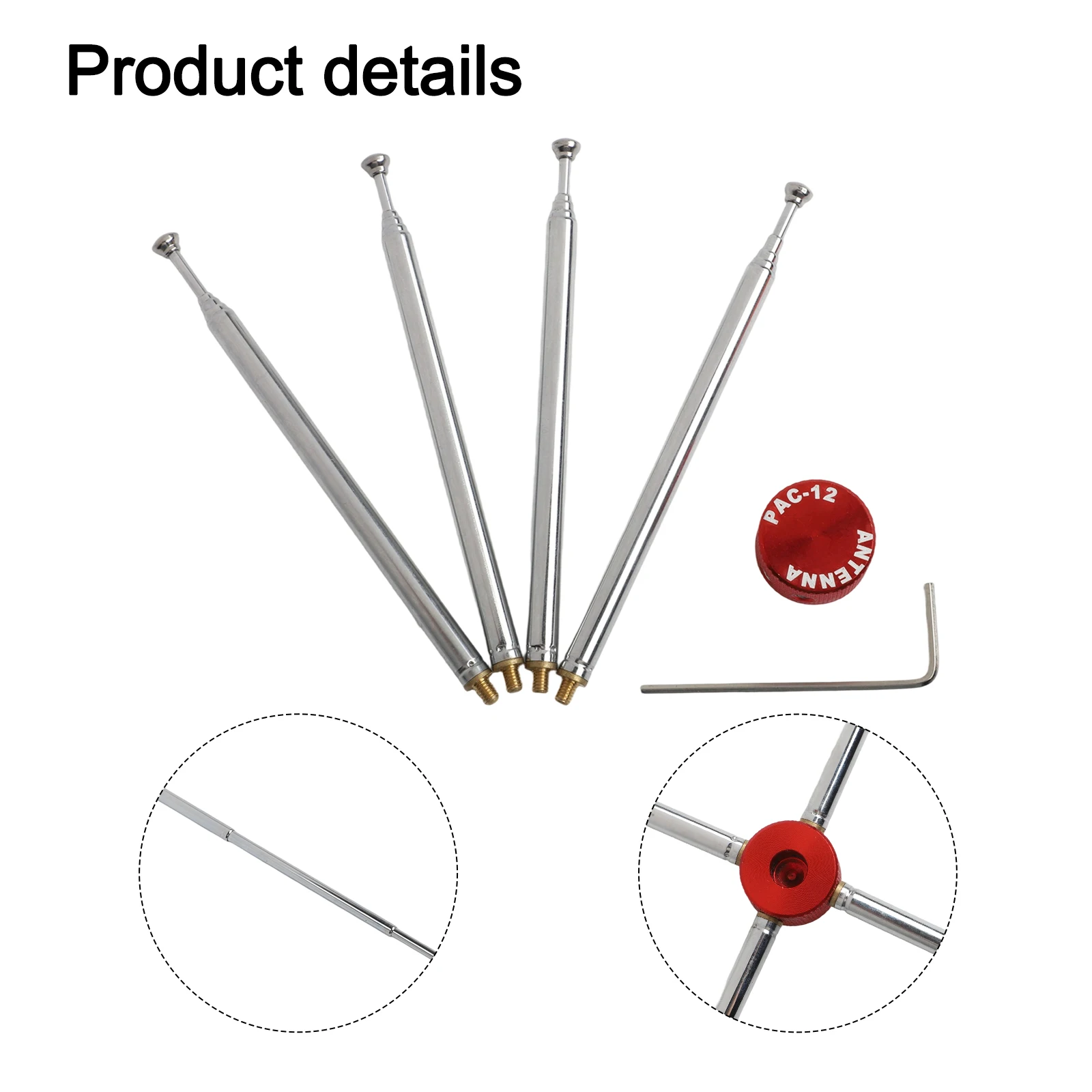 Aluminum Capacitor Cap for PAC12 Antennas Increases Range Up to 300MM Easy Installation with Top Wire for Secure Fit