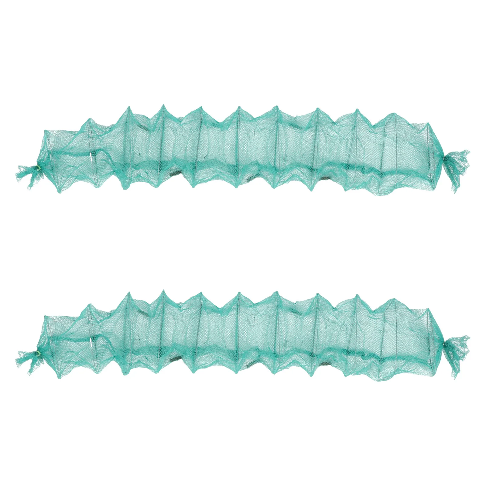 

2Pcs Shrimp Trap Foldable Bait Cast Mesh Trap Net for Crayfish Lobster Crab Portable Fishing Supplies Outdoor Fishing Gear