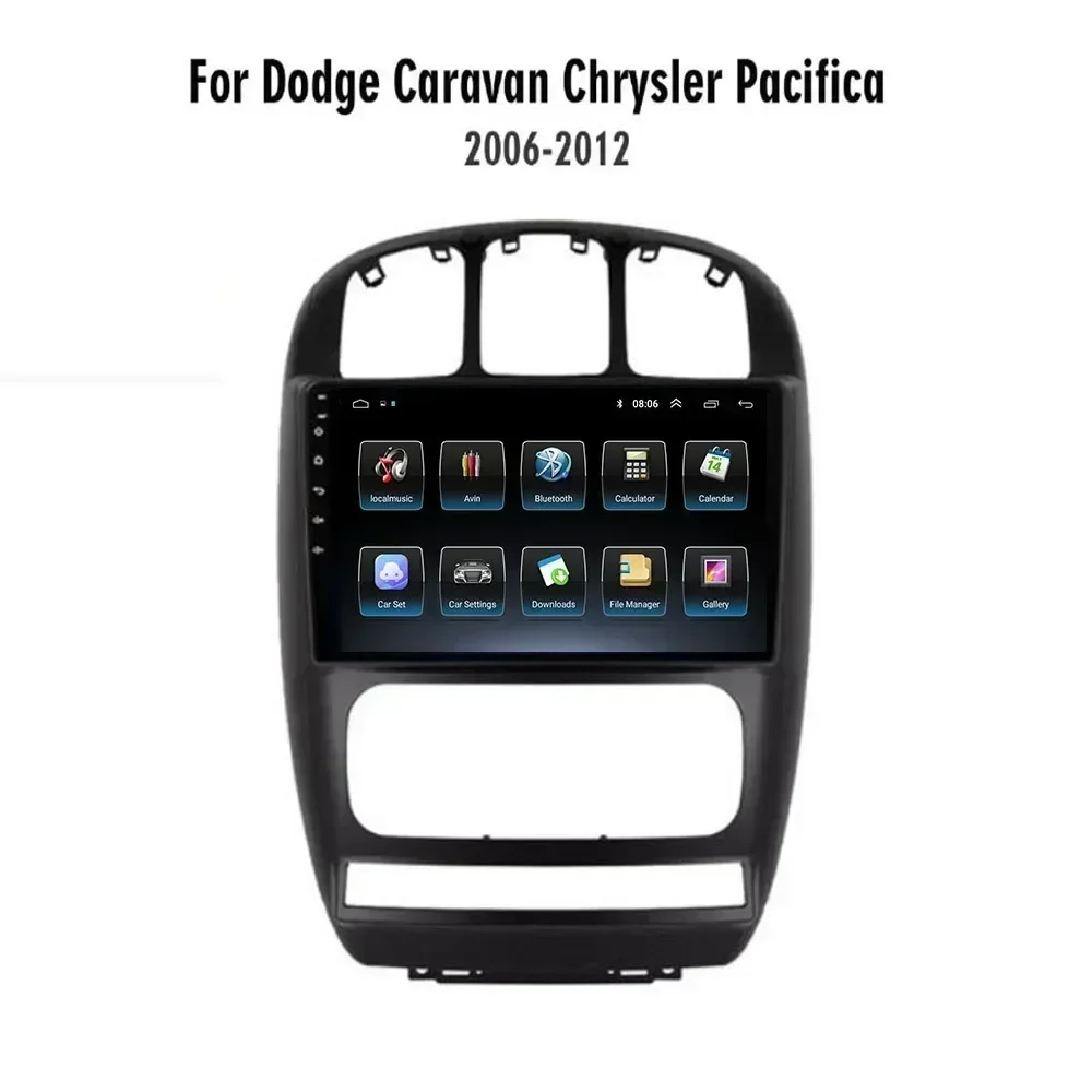 Android 13 For Dodge Caravan Chrysler Pacifica 2006-2012 Autoradio GPS Navigation Car Multimedia Player Carplay No 2din DVD