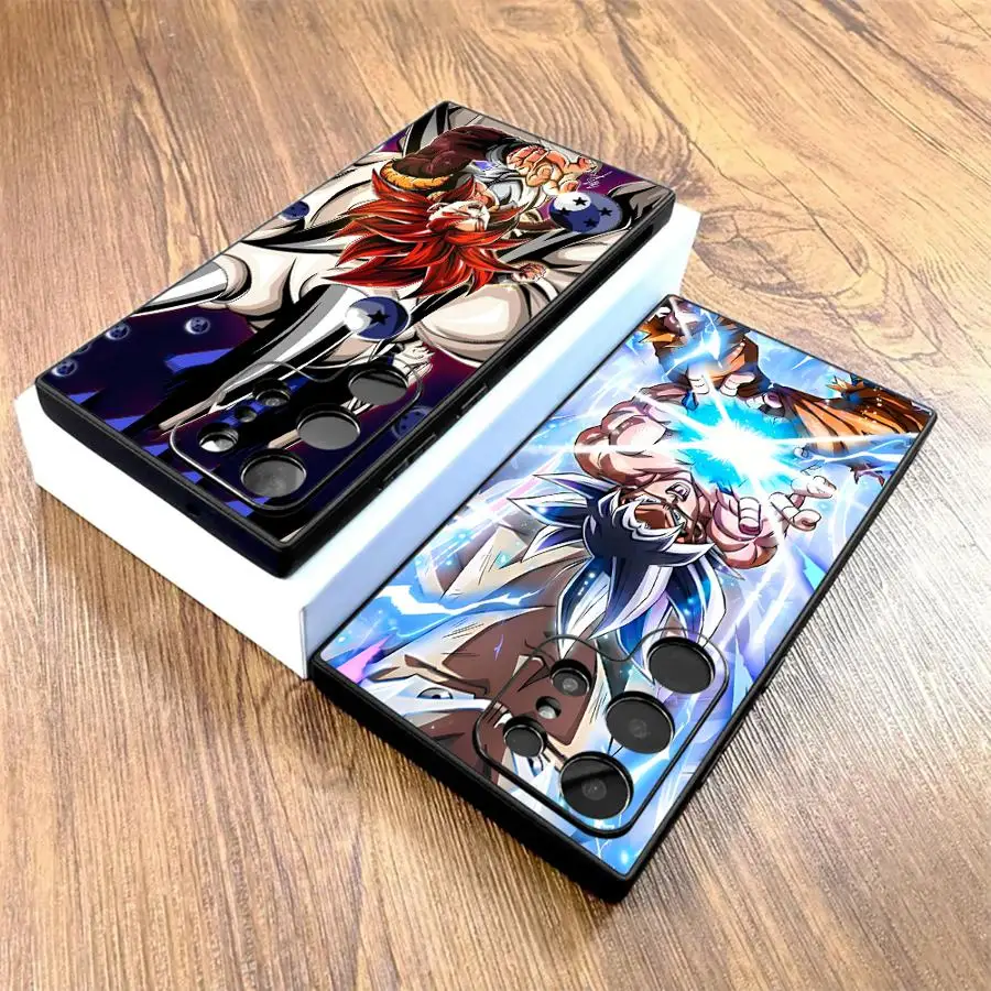 Goku D-Dragon Balls Schwarze weiche Handyhülle für Samsung Galaxy S21 FE S25 Edge S20 S23 Ultra S24 Plus