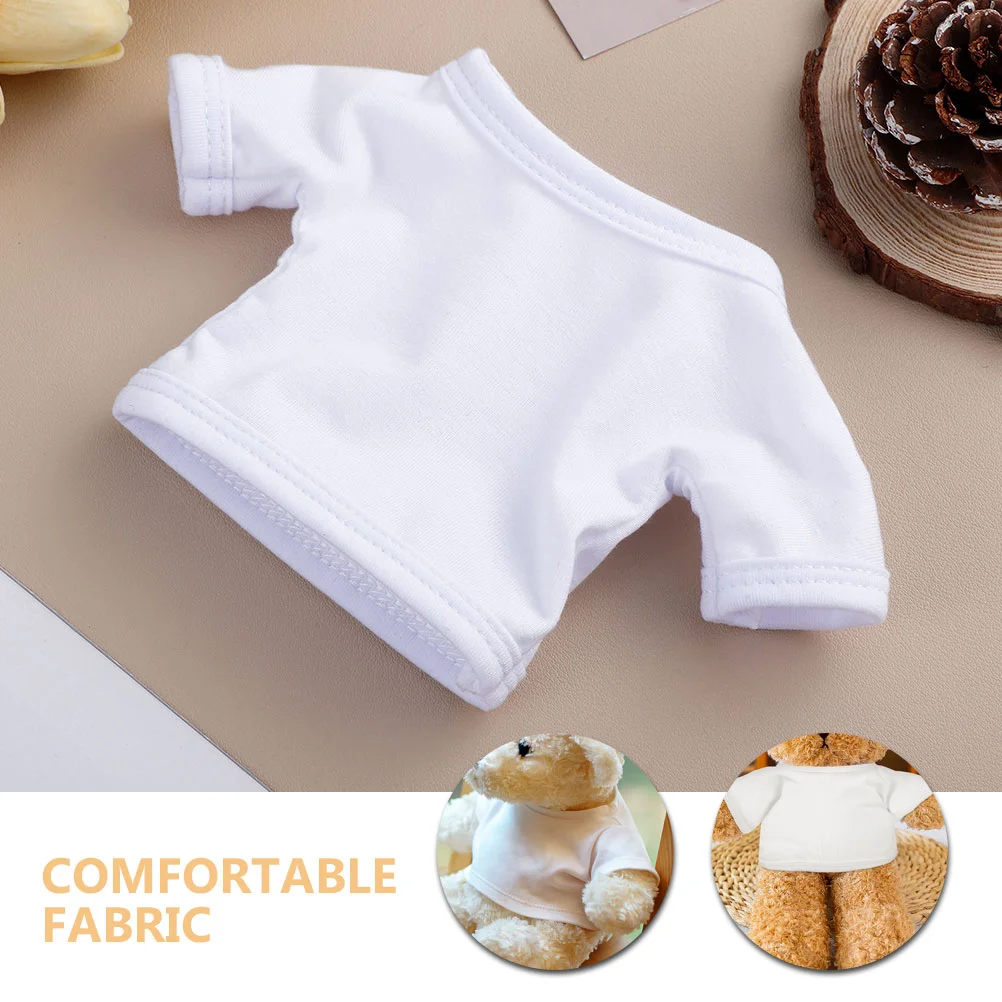 Petit ours bébé vêtements chemise animale Mini peluche blanc jouet vêtements pour animaux