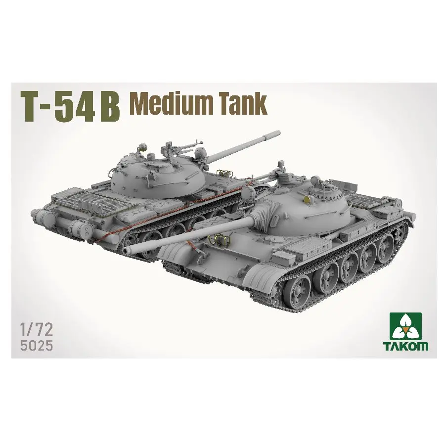 TAKOM 5025 1/72 T-54B Medium Tank Precision Assembly Plastic Model Kit