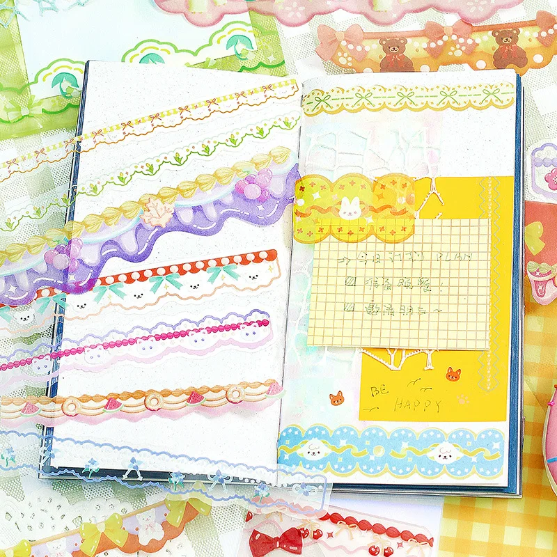 12pcs/lot Memo Pads Material Paper fireflies in the flower paths  Junk Journal Scrapbooking  Retro Background Decoration Paper