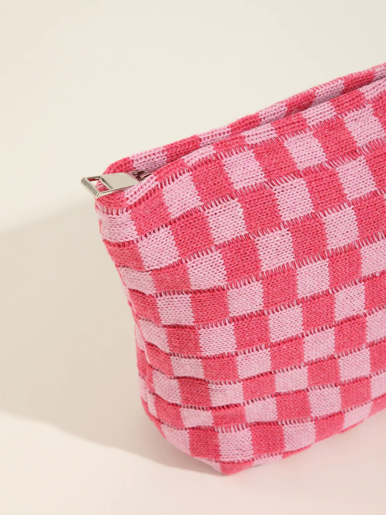 Large Checkerboard Makeup Bag Women Girls Portable Travel Essential Pouch Purse Toiletry Bag Organizer Storage Pencil Case