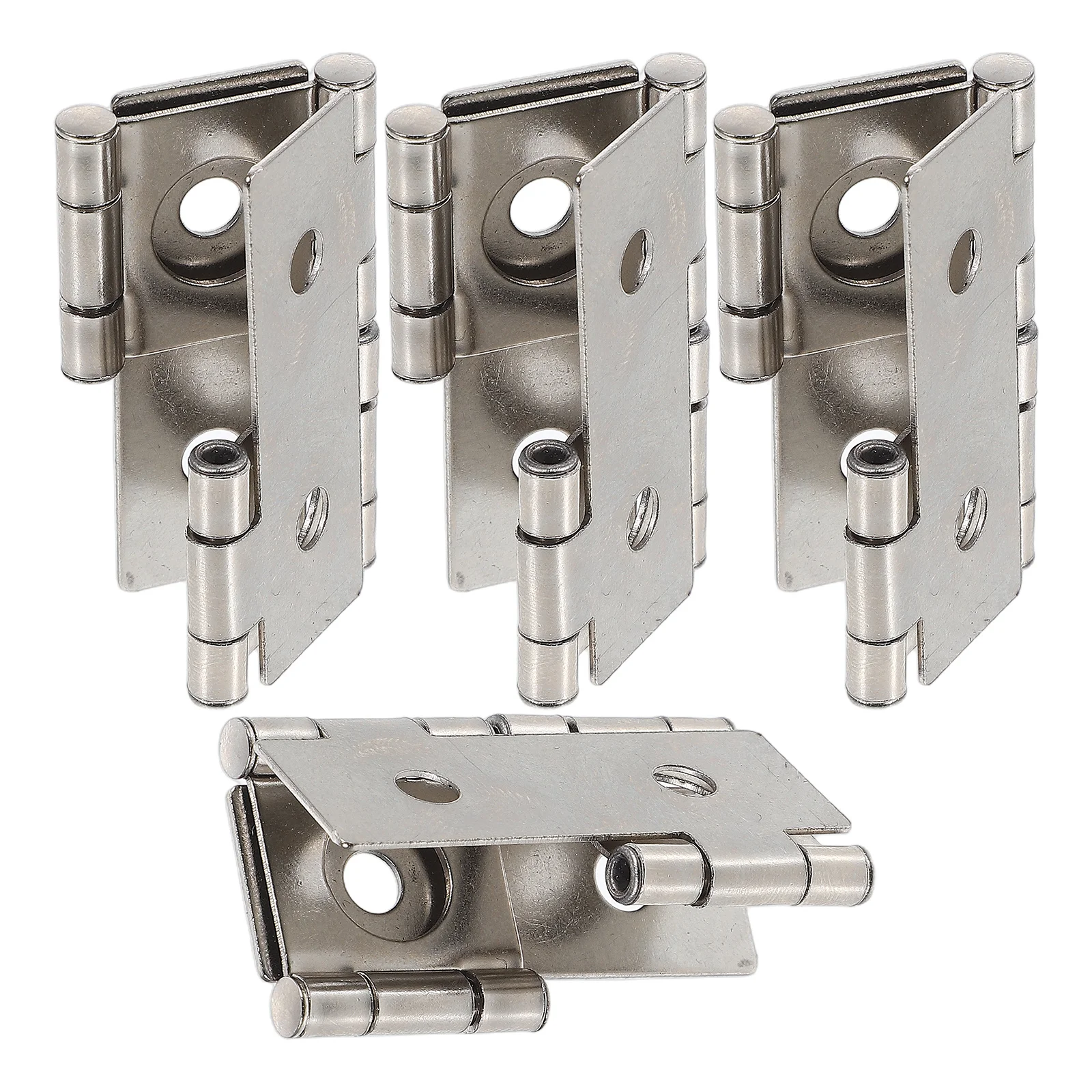 

4Sets Square Hinges Vintage Metal Iron Connector Durable Furniture Hinge Fastening Clamp Replacement Cabinet Hardware