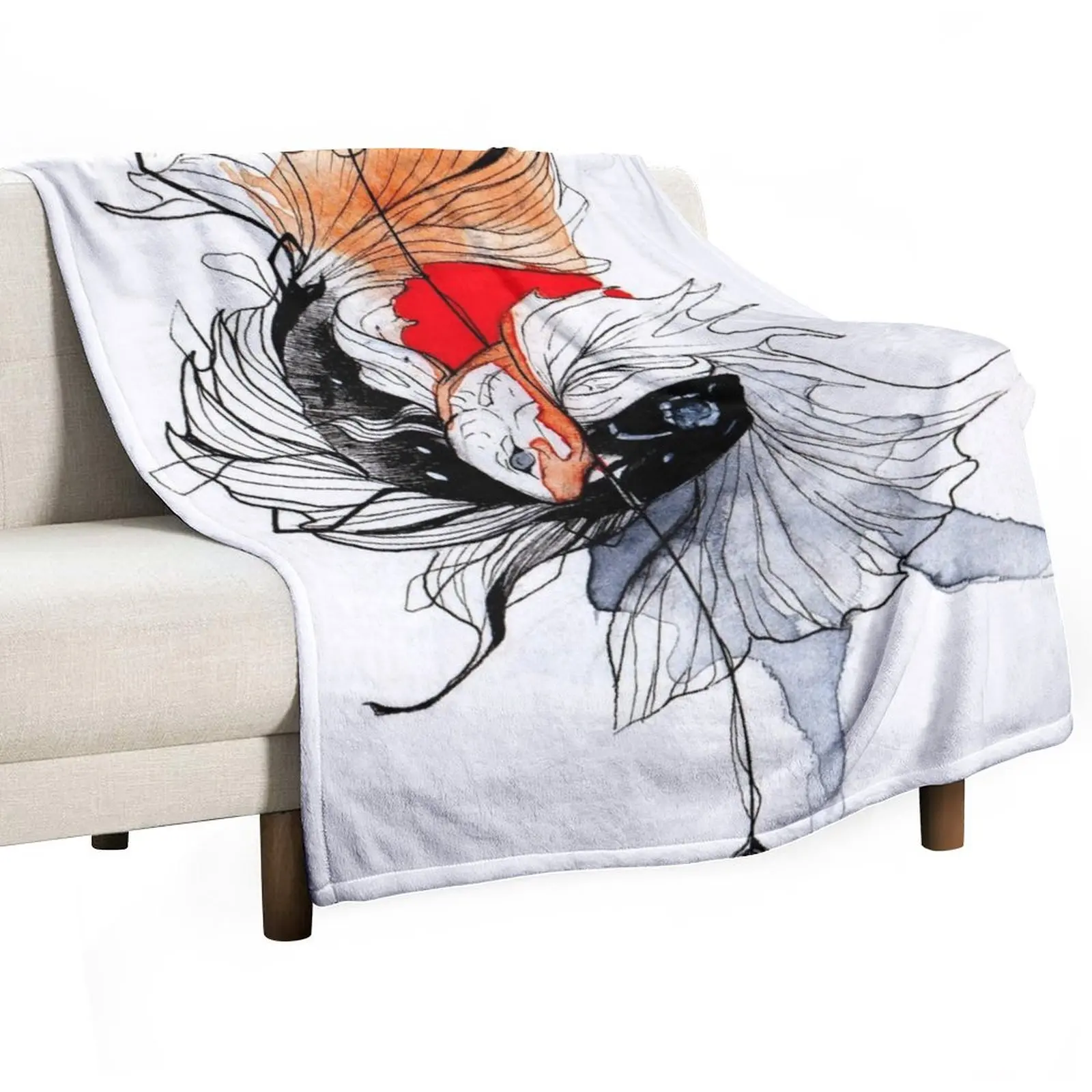 BETTA SPLENDENS INKTOBER Throw Blanket Bed covers Soft Plaid Blankets