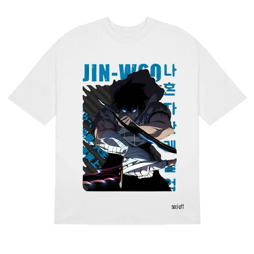 Solo Leveling Jin-Woo T-Shirt - Dynamic Anime Graphic Design