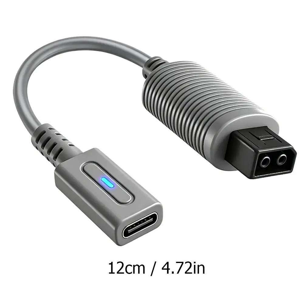 Cable USB C de 45W PD para Control de Wii, Cable para Consola Nintendo Wii, Adaptador de Carga, Cable Convertidor LED USB C, Cable de Alimentación