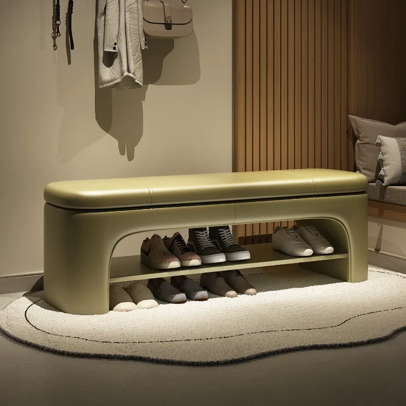 الأخضر خزانة خذاء حديثة الشمال تخزين وسادة مدخل مقاعد البدلاء خزانة خذاء المنظمون الممر Szafka Na Buty أثاث المنزل