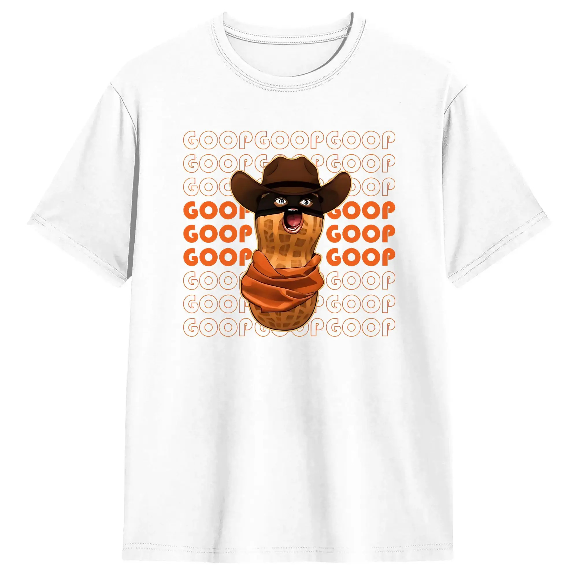 The Burnt Peanut GOOP Meme Cotton T-Shirt For Men Summer  Streetwear T-Shirts Trending Tee Shirt Plus Size Cheap Tops