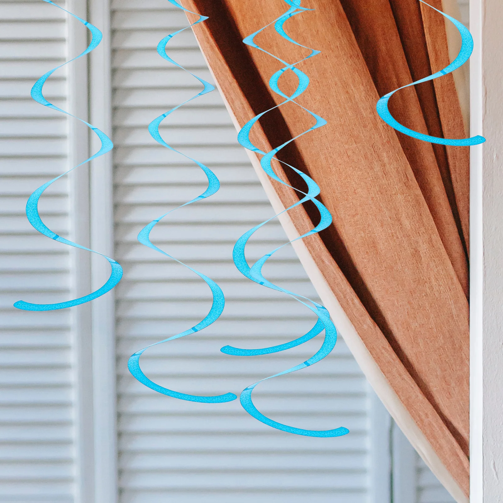 

30pcs Purple Ornaments Hanging Swirl Pendants Kit Supplies Party Hanging Decor Wedding Birthday Holiday