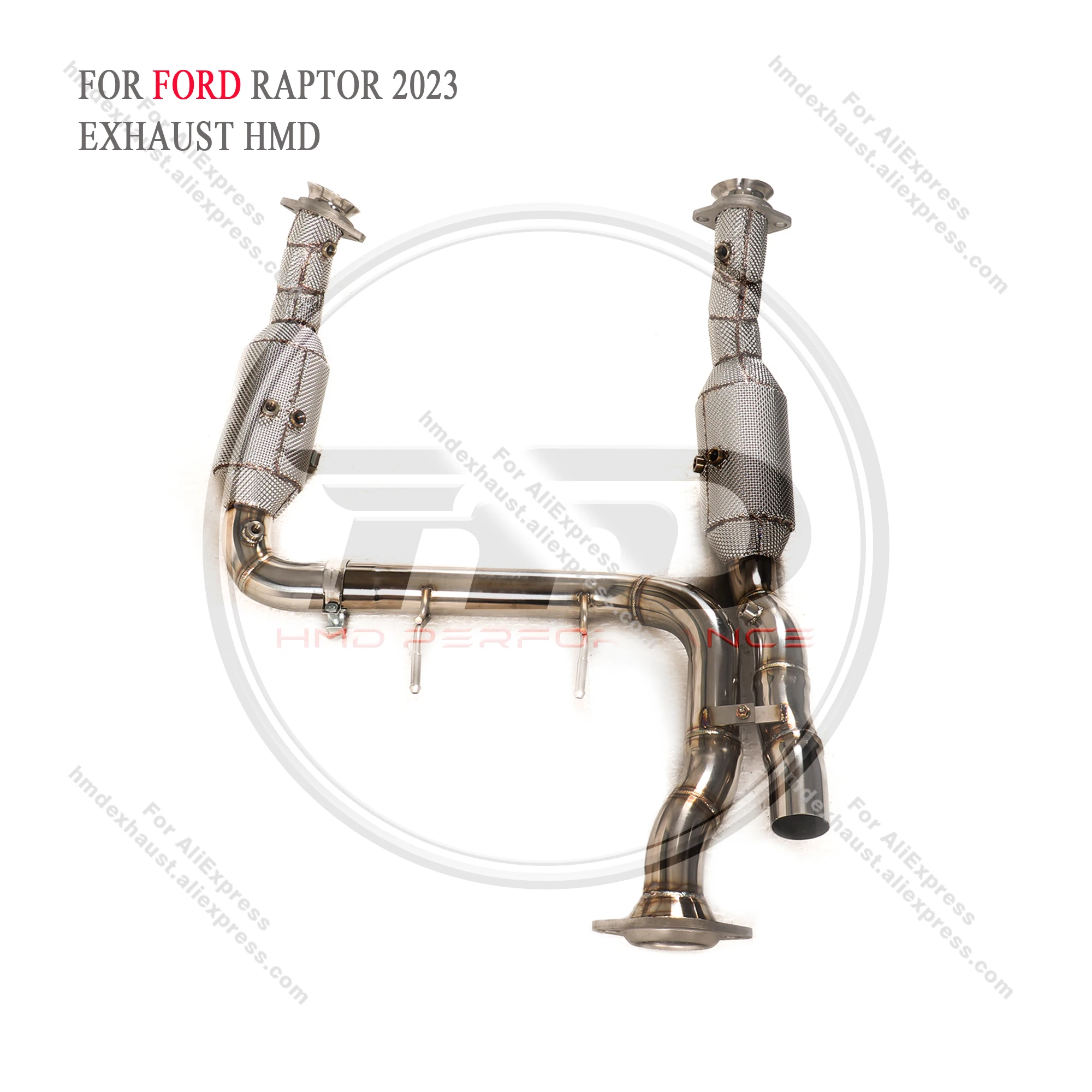 

HMD Downpipe for Ford Raptor 2023 Exhaust System Stainless Steel Performance Header Catalytic Car Accessories