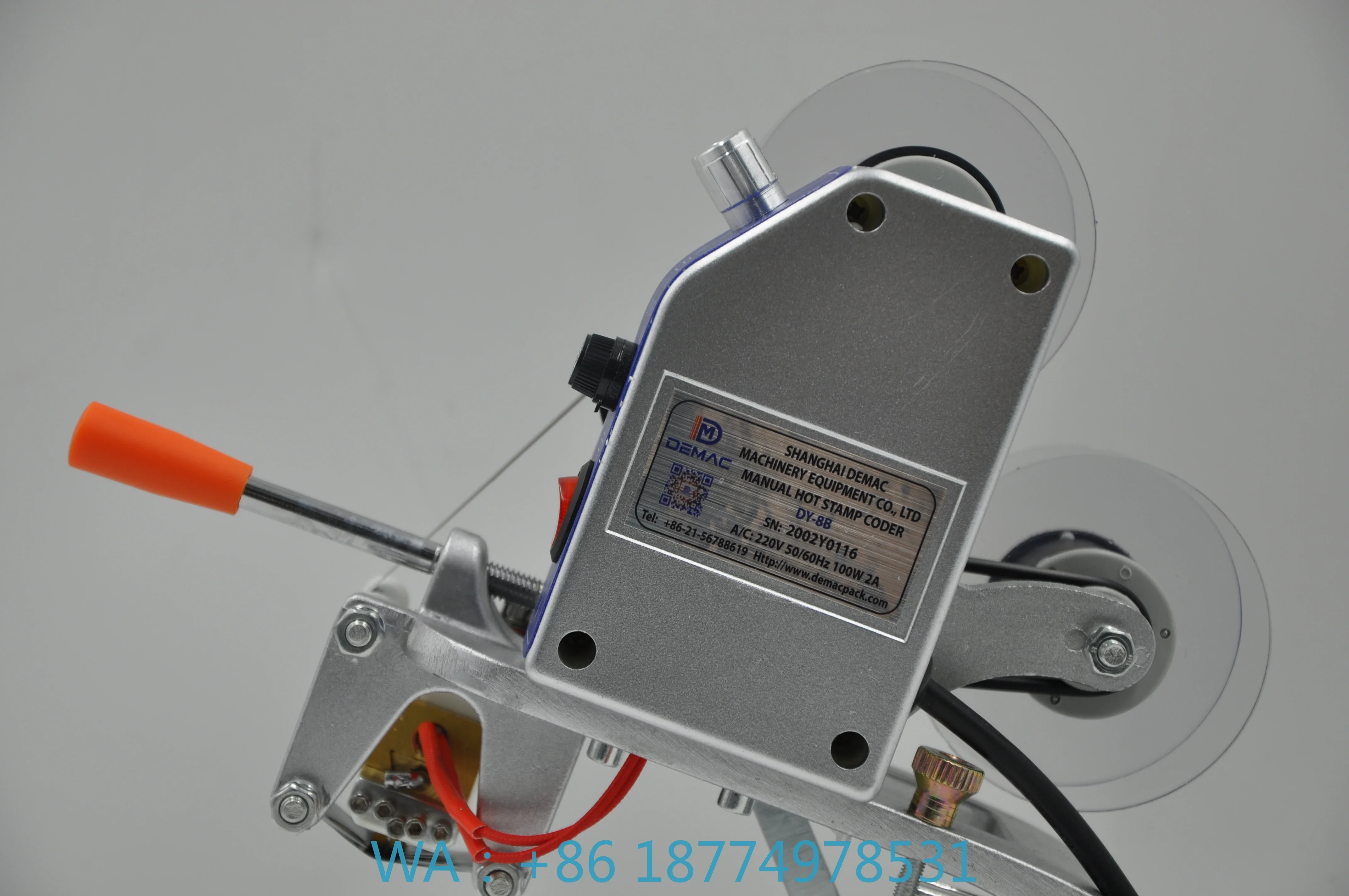 Expiry Date Batch Printing Thermal Transfer Hot Hot Foil PrinterDY-8 Desktop Manual Coding Machine Hot Stamp Machine