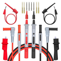 1Set CAT.II 1000V 10A Multimeter Test Kit 4MM To Test Hook Cable Replaceable Multimeter Probe Test Wire Probe For Alligator Clip
