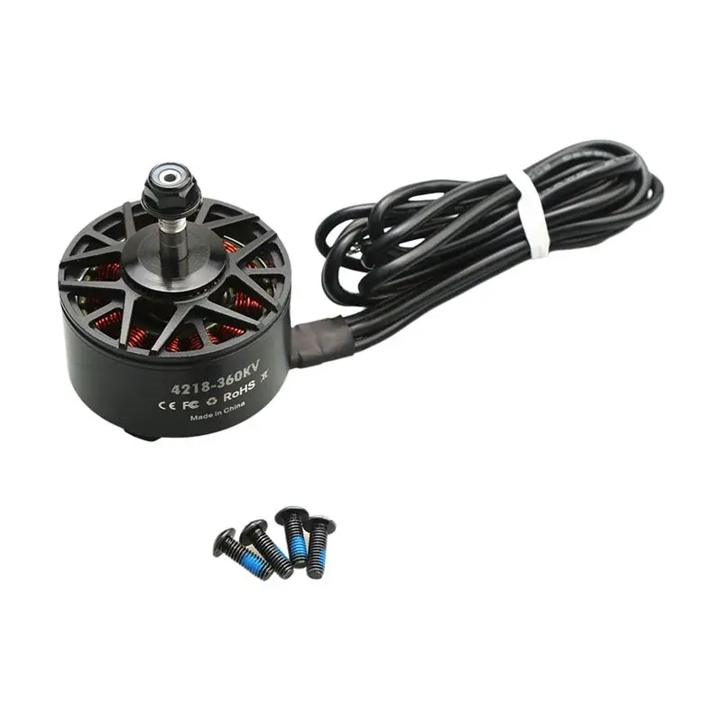 

Бесщеточный двигатель CEA Drone Motor 4218-360KV для аккумуляторных блоков 6-12S, для 13-дюймовых и 15-дюймовых радиоуправляемых FPV-моделей дальнего действия
