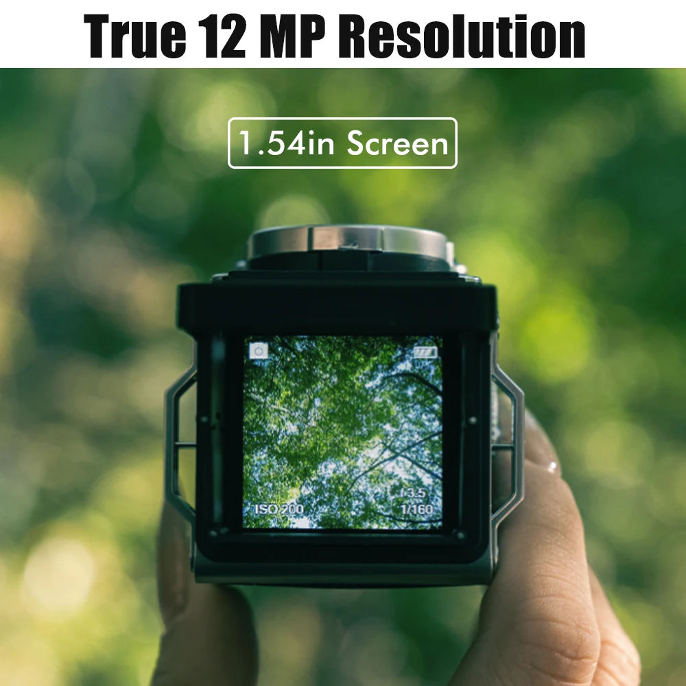 CHUZHAO Vintage Mini Digital Camera Autofocus 12MP, 1080P FHD Video Vlogging Portable Camera for Christmas Birthday Ideal Gift
