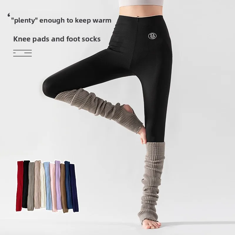 

75cm Winter Thicken Lengthen thigh high Socks Leg Sleeves Long Tube Over Knee High Socks Leggings Yoga Compression Socks