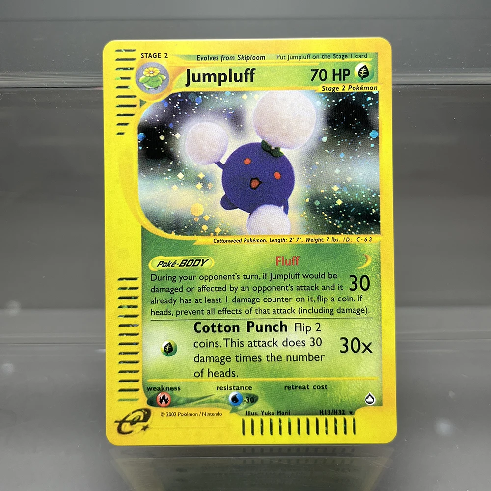PKM-Karten Tyranitar Gengar Nidoking Einzelfolienkarten Aquapolis Espeon Hypno Classic Game Collection Cards PTCG Proxy Cards