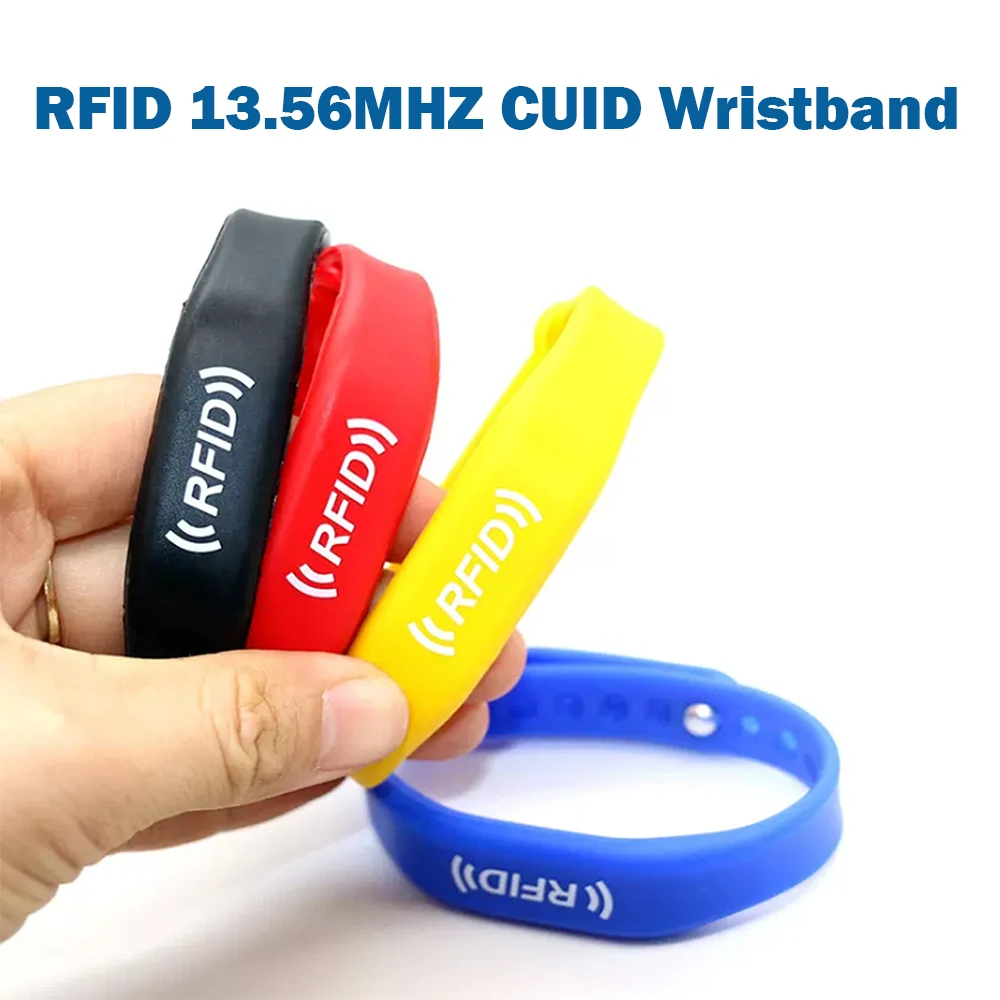 3/5PCS CUID Gen2 Waterproof Wristband RFID Rewritable Smart Card 13.56Mhz IC Clone Badge 1K S50 NFC Changeable Bracelet Token