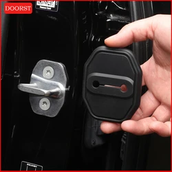 Car Door Lock Buckle Shockproof Silicone Protection Cover For Mercedes Benz C E GLC Class W206 W214 X254 Interior Accessories
