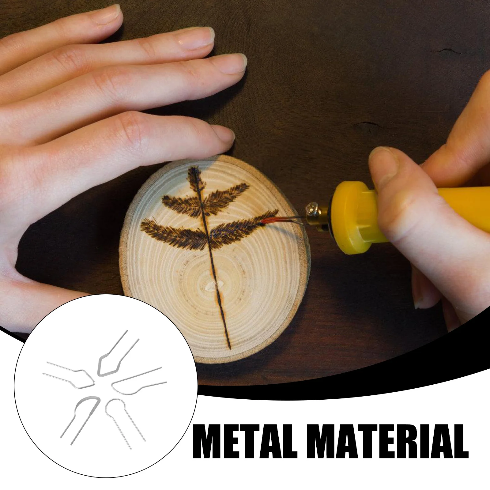 

1 set 1 Set Electric Wood Burning Tips 11-15 High Impedance Heating Wire For Wood Bamboo Pyrography Tools Replacement