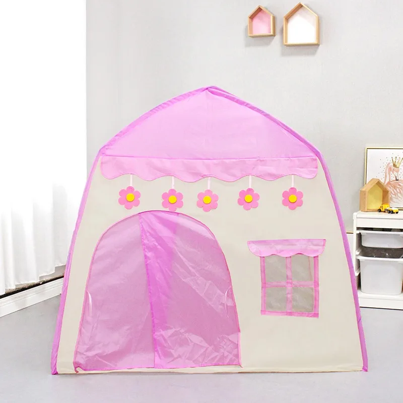 女の子と男の子のためのおもちゃプレイテント、プリンセスシアター、屋内ピンク