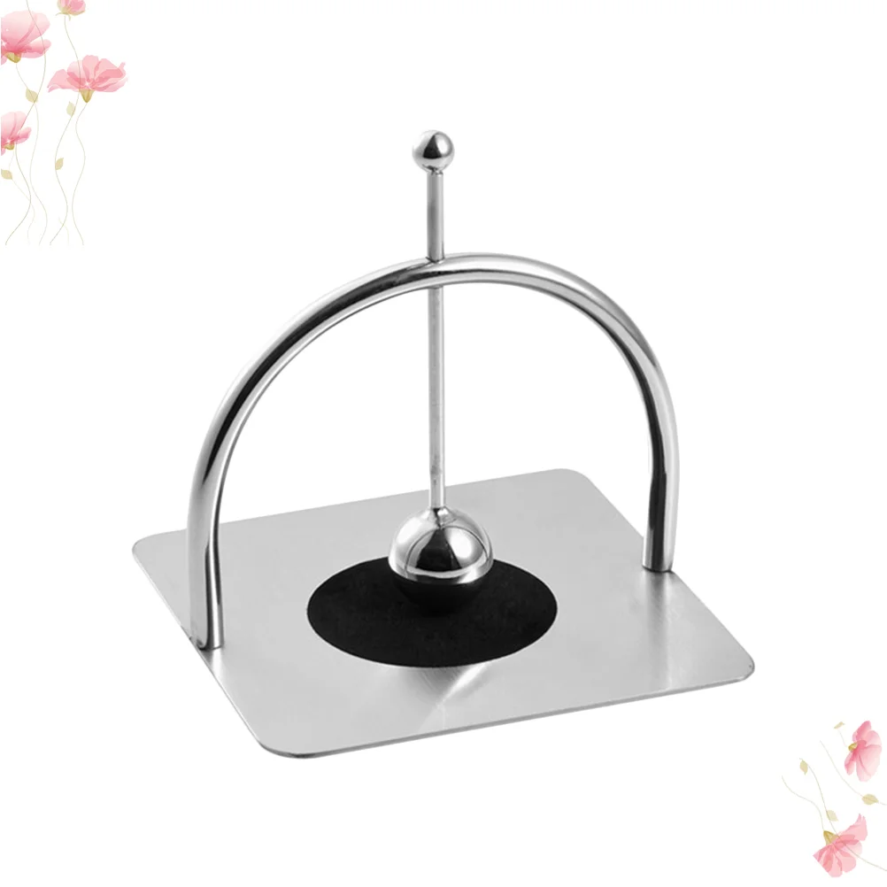 Stainless Steel Flat Napkin Holder Household Simple Tissue Countertop Stand with Pressure Bar for Kitchen Bedroom