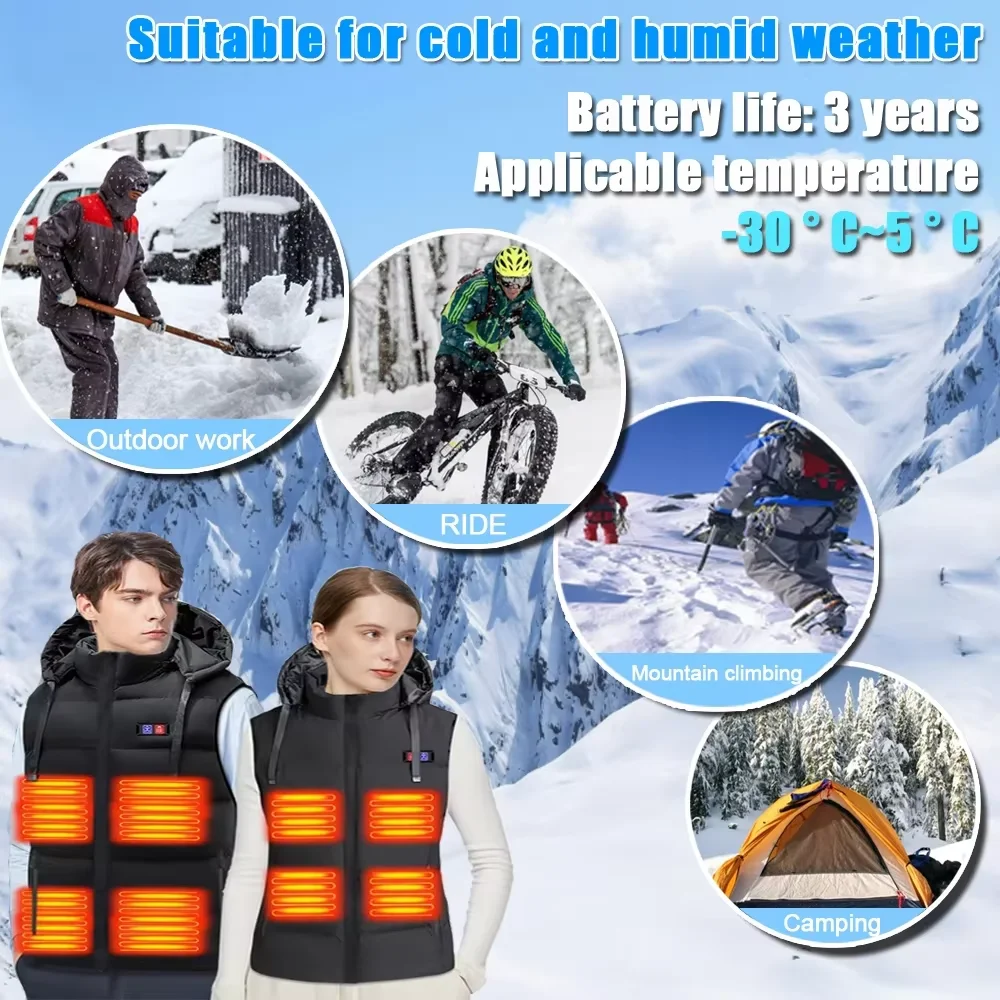 باور بانك 40000 مللي أمبير في الساعة للتدفئة سترة سترة قفازات بطارية مساعدة ساخنة تيار مستمر 7.4 فولت باور بانك محمول معدات التدفئة الكهربائية