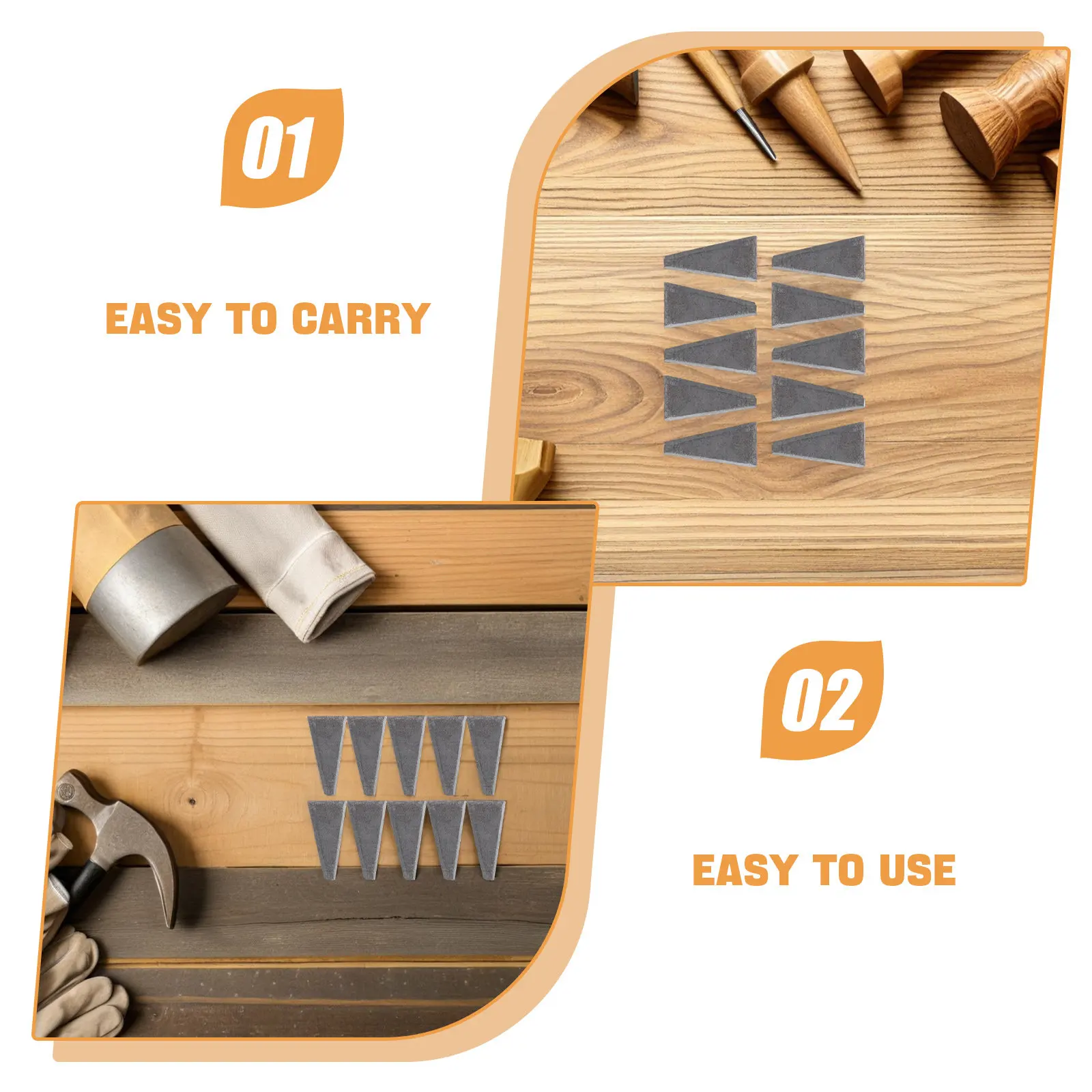 10pcs Axe Wedge Felling Wedge Chopping Axe Hammer Handle Wedges Carbon Steel Axe Fixing Wedge Repair Tool Axe Hammer Accessory