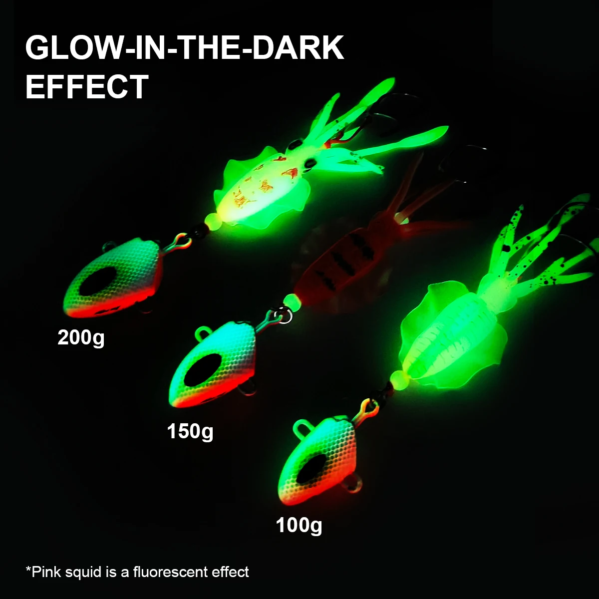 ZYZHE JIG Head Squid Bait With Double Sharp Hooks 100G 150G 200G Deep Sea Fishing String Hooks For Tuna Grouper Snapper - view 2