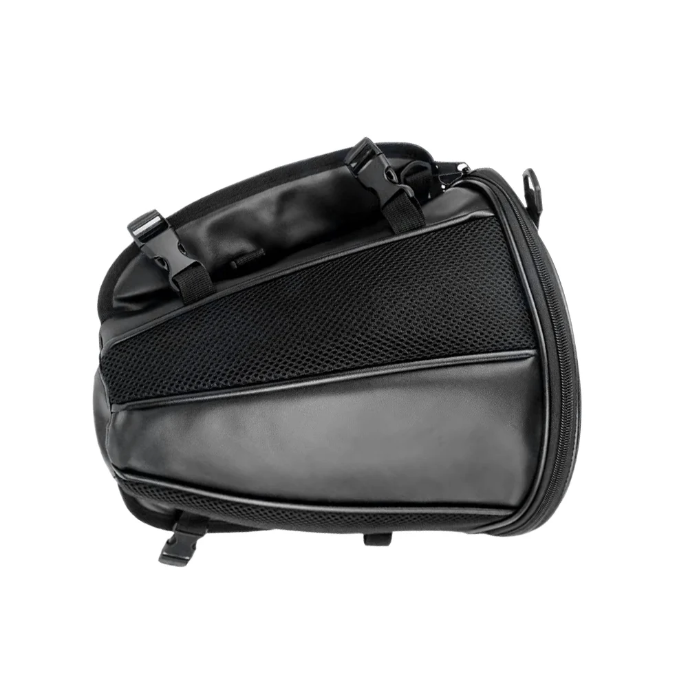 Waterproof Motorcycle Rear Case Waterproof Motorcycle Backpack  Multi-purpose motorbike tail bag PU, Mesh Fabric