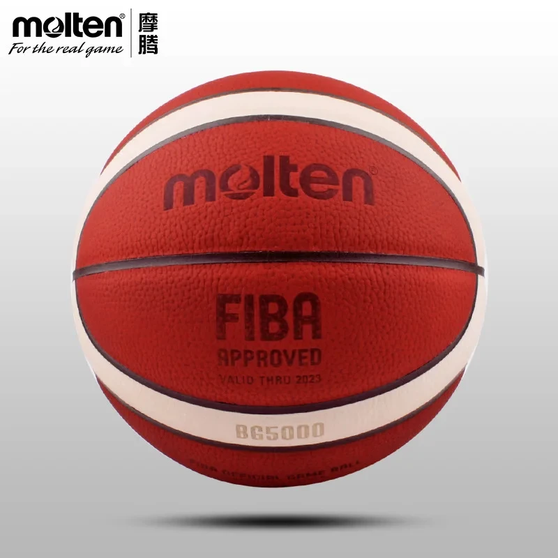 Molten-Basketball BG5000 Standard Basketball PU Material for Regular Competition Basketball Wear-Resistant  sizes 7, 6, and 5.