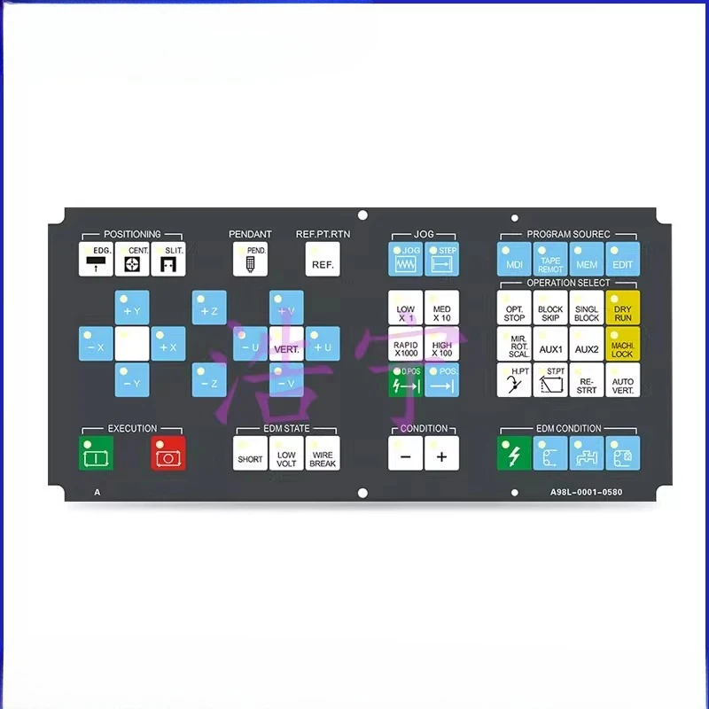 A98L-0001-0581 Membrane and 12 Key Membrane Size 310L*21W for The Keypads  for Fanuc EDM,for Fanuc Sheet /COVER