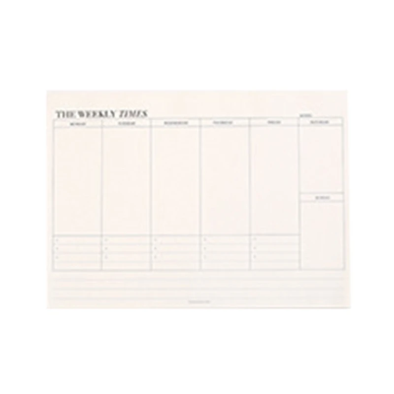Tear-Off Weekly Planner Notebook for Work and Home Simplify Life Today 60Pages To Do List Notebook Journal Y3NC