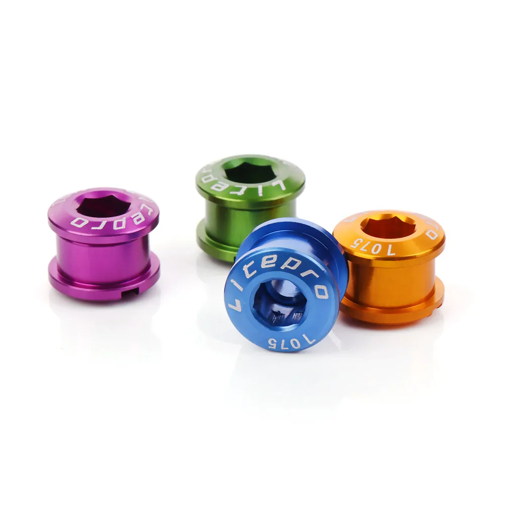 

4Pcs 8 Colors Alloy Road Bike Accessories Disc Screw Chainring Wheel Bolt Chainwheel Screws Cycling Crankset Parts