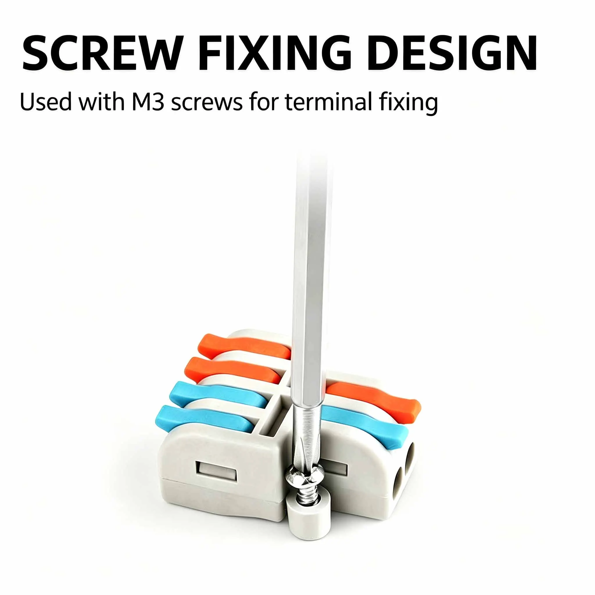 30~100PCS Mini Push-in Wire Connectors Universal Hard&Soft Cable Splitter Quick Electrical Terminal Blocks for Household Wiring