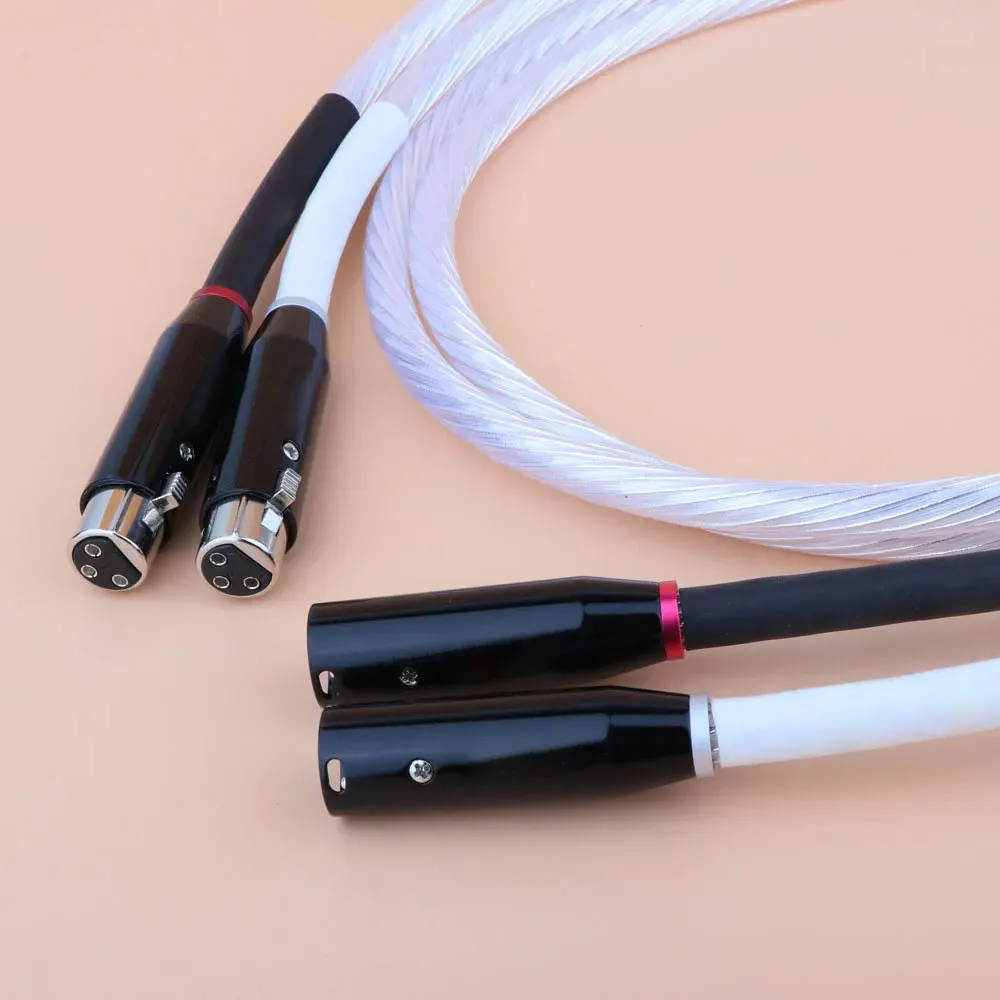 

Reference Audio Interconnect cables With 6 Cores Silver Plated XLR Plug Hifi Audio Balance Cable