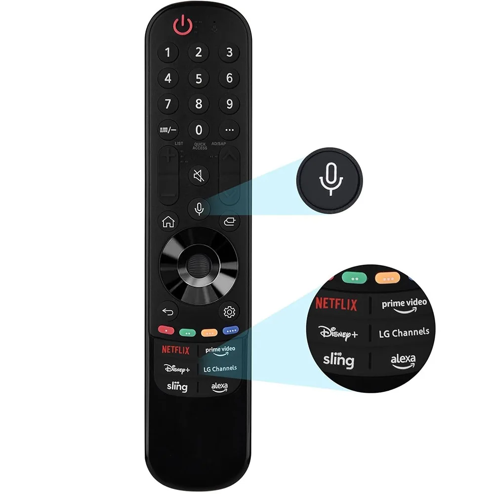 

Hunnesor Replacement Voice Magic Remote Control for LG Smart TV 2023 2022 2021 LED HDTV UHD OLED TVs with Pointer Flying Mouse