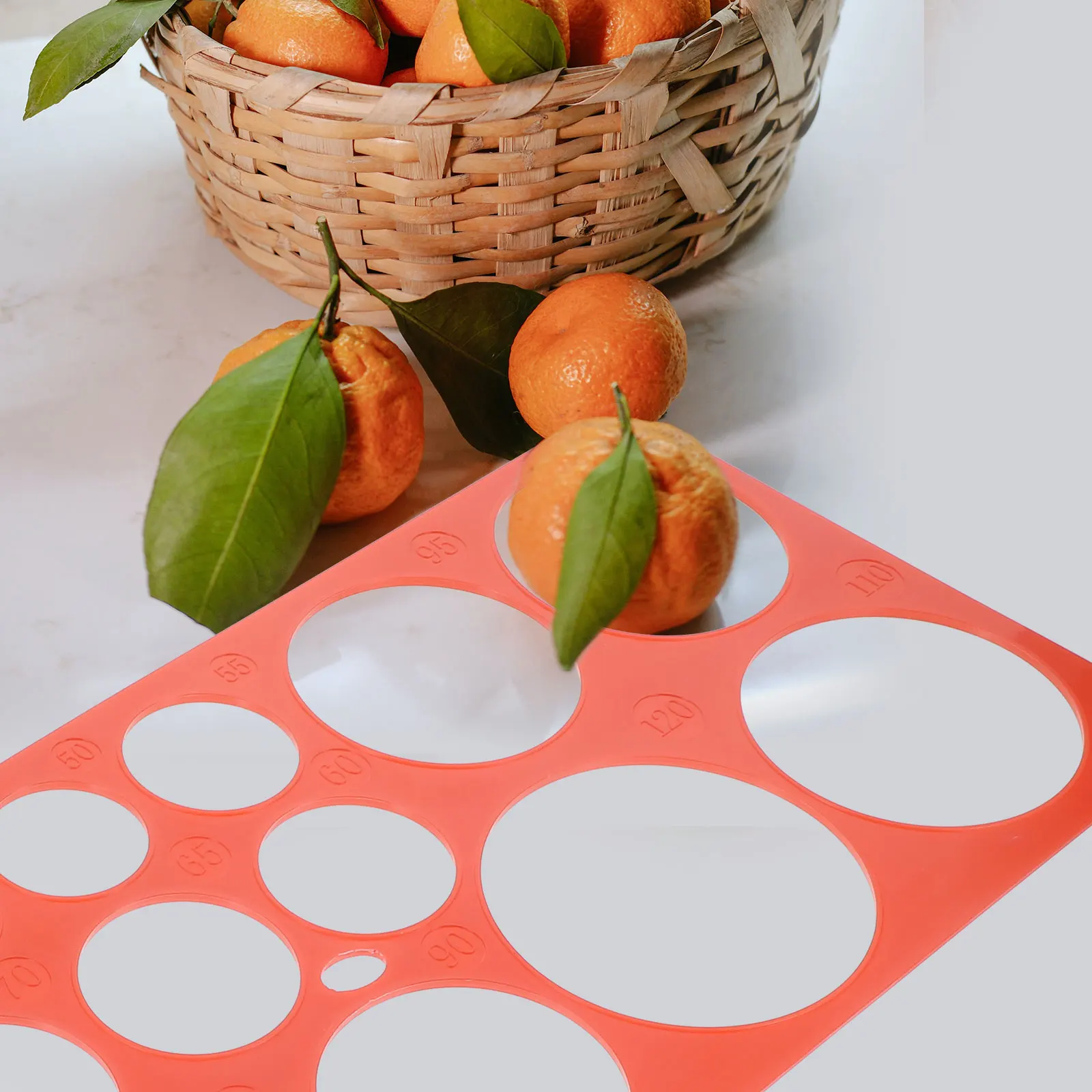 

1 set 1 Set Fruit Measuring Tool Plastic Diameter Gauge For Apple Orange Peach Grading Size Sorting Circle Ruler Farm Use