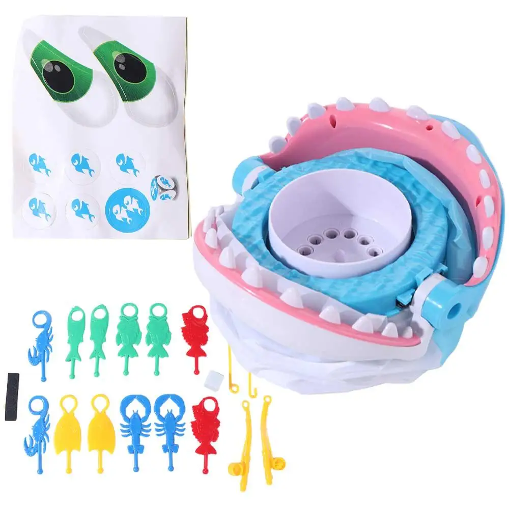 

Пластиковая ловушка для акулы, настольная игра, трикеры, раннее образование, настольная игра с изображением акулы, шалости, интерактивная головоломка, рыбалка, укус акулы