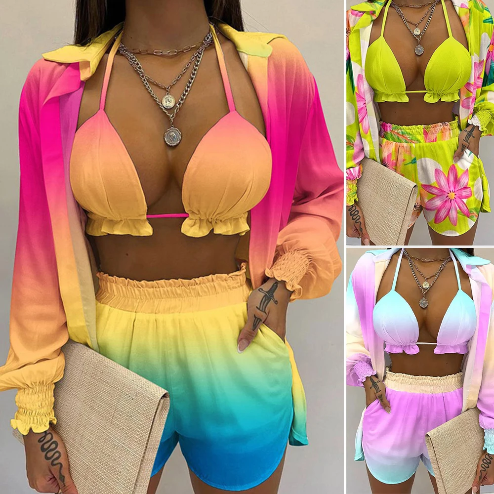 

Mia Muse Boutique, рубашка с длинными рукавами и воротником, рубашки с высокой талией, широкие шорты, комплекты для отпуска, женские комплекты, летняя мода 2023 г.