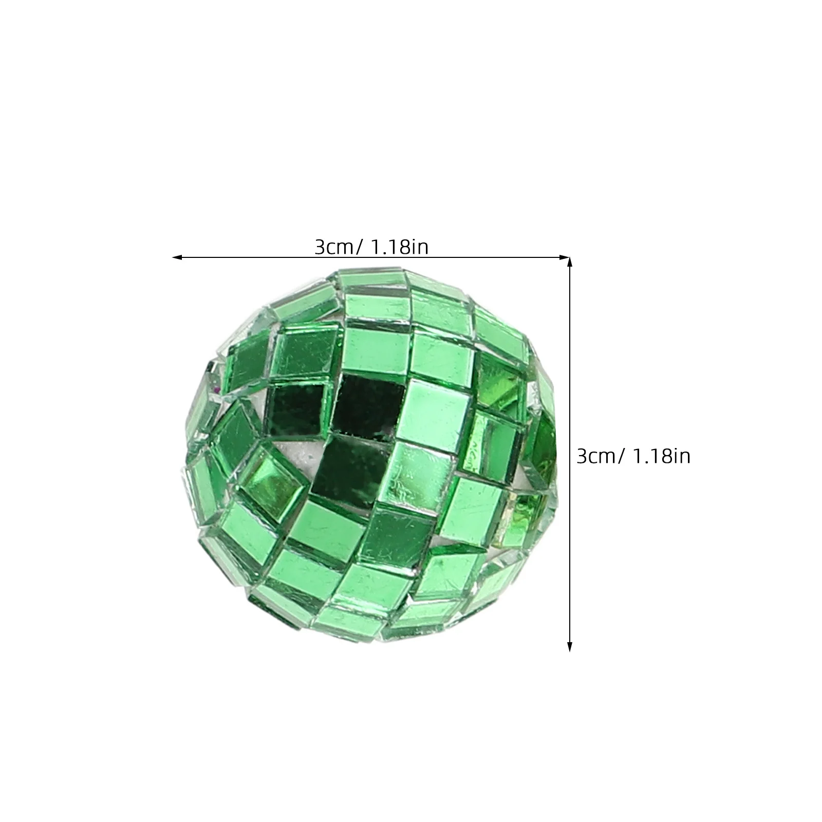 24 pezzi mini palline da discoteca a specchio 3 cm plastica riflettente scala 1:12 festa di Natale bar Ktv decorazioni natalizie mini palline da discoteca