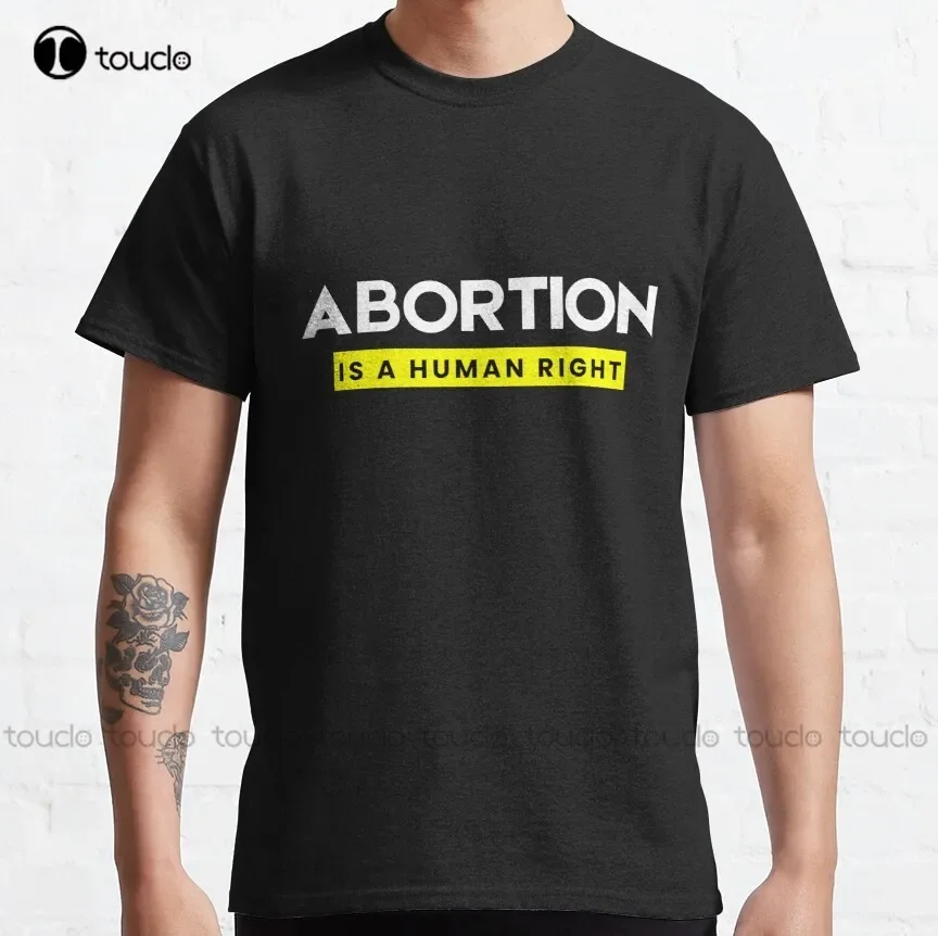 I Will Aid And Abet Abortion Is A Human Right Classic T-Shirt Football Shirts For Women Outdoor Simple Vintag Casual T Shirts