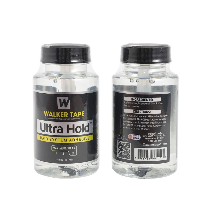 Walker Tape Ultra Hold Hair System Adhesive Maximum Wear 3 3.4 fl oz 101 ml Lace Wigs & Toupees